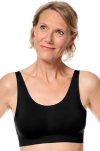 Black Bras: Amoena Aylin Seamless Mastectomy Bra - Black