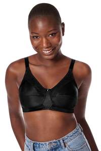 Black Bras: Amoena Nancy Wire-free Mastectomy Bra - Black