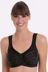 Bras Briefs: Anita Clara Art Wire-free Mastectomy Bra - Black