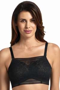 Anita Fleur Lace Bandeau Top - Black
