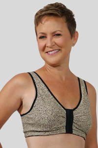 Bras Briefs: ABC Leisure Front Fastening Mastectomy Bra - Wild Cat