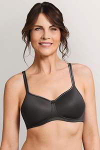 Greys: Amoena Mara Padded Mastectomy Bra - Dark Grey