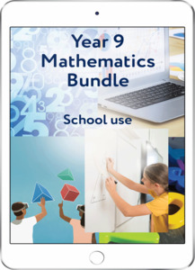 All Maths Titles: Year 9 Mathematics Bundle - School Use