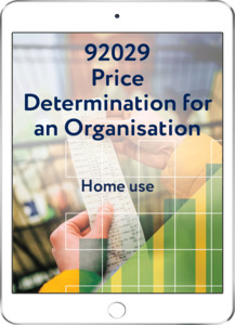 92029 Price Determination for an Organisation - Home Use