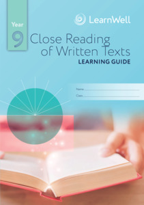 All English Titles: Year 9 Close Reading of Written Texts Learning Guide