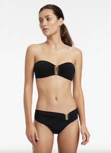 Swimwear: JETS ESSENTIALS JETSET BANDEAU TOP - BLACK