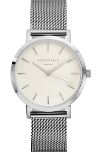 Watches: ROSEFIELD - THE MERCER - WHITE/SILVER