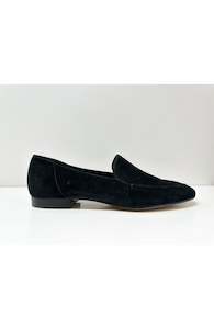 Emporio Italia: EMPORIO ITALIA SUEDE LOAFER - BLACK