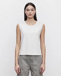VELVET BY GRAHAM & SPENCER RITA SINGLET TOP - WHITE