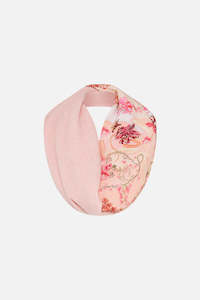 Hair Accessories: CAMILLA DOUBLE SIDED SCARF - BLOSSOMS AND BRUSHSTROKES