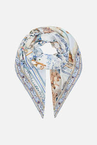 Hair Accessories: CAMILLA LARGE SQUARE SCARF - SEASON OF THE SIREN