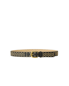 B Low The Belt 1: B-LOW THE BELT  IDRIS STUDDED - BLACK/GOLD