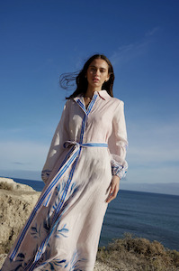 Aston Studio  Lucille Dress - Seashell/Iceberg