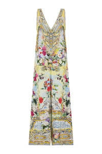 Jumpsuits Playsuits: Camilla V Neck Flared Jumpsuit - Flor Fantastica