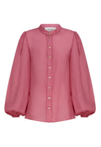 Mos The Label: Mos The Label Aurora Blouse - Raspberry