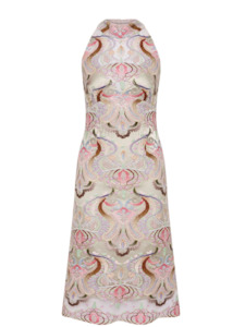 Moss & Spy Paloma Sleeveless Dress - Sorbet/Nude