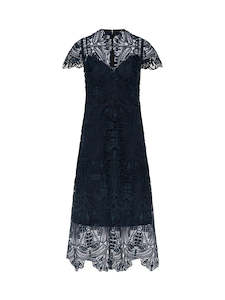 Moss & Spy Elise Midi Dress - Midnight