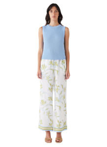 Esmaee: Esmaee Rebound Knit Tank - Sky