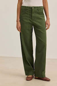 Velvet By Graham & Spencer Giza Trouser - Olive