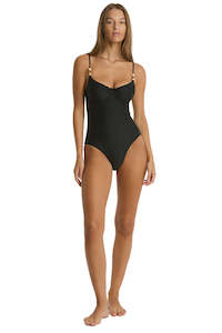 Sea Level Caracus Balconette Bra One Piece – Black