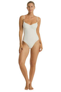 Sea Level Caracus Balconette Bra One Piece – Coconut