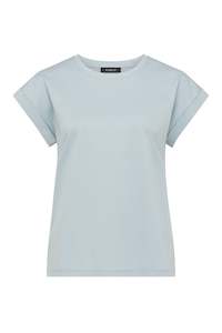 Cable: Cable Pima Tee - Dusty Blue
