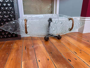 Large Rope Handle Waka - Koru, Flax & Fern