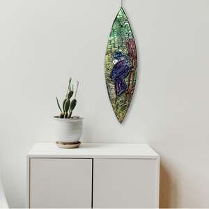 Large Waka Tui - Handpainted
