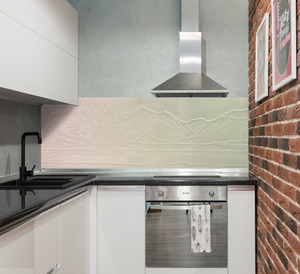 Garage Sale Mountainscape Splashback - BEAUTIFUL! 2.46m x 75cm