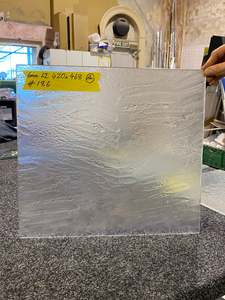 Garage Sale Slumped Glass Panel - 42x46.8cm #186