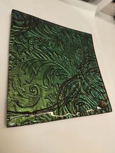 30cm Square Platter - Anaglypta Swirl
