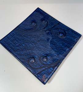 30cm Square Platter - Koru & Fern