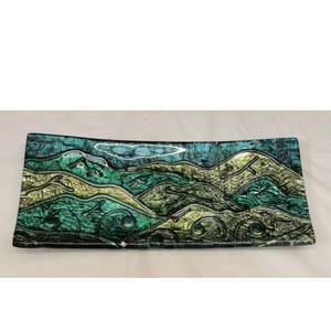 Sushi Tray - Handpainted Landscape