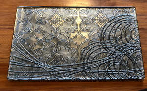 Large Rope Handle Platter - Anaglypta