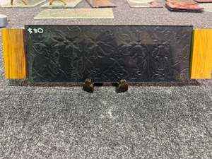 Garage Sale: Wooden Handle Platter - Black