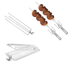 2 x Premium Rotisseries + 1 x Rotisserie Basket + 1 x 4 Prong Unit - Please read&hellip;