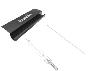 Products: Rotisserie Attachment Rack 57cm + 2 x Short Claws + Central Rod 80cm