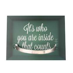 Whitney Howard Designs: WHD CUFF - ITS WHO YOU ARE ON THE INSIDE THAT COUNTS