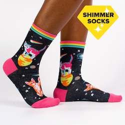 Space Cats - Women's Crew Socks - Sock It To Me