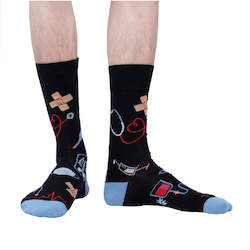 Men: Thoracic Park- Men's Crew Socks - Sock It To Me
