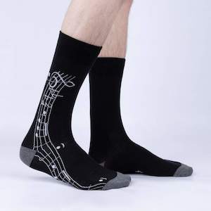 Socks: Music Is My Forte - Men's Crew Socks - Sock It To Me