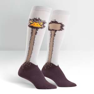Socks: Ostrich - Women's Knee High Socks - Sock It To Me