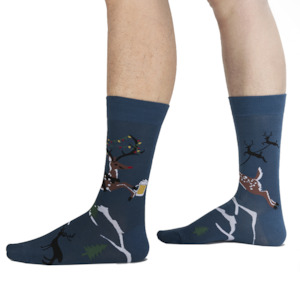 Sock It To Me 1: Brew-Dolph - Men's Crew Socks - Sock It To Me