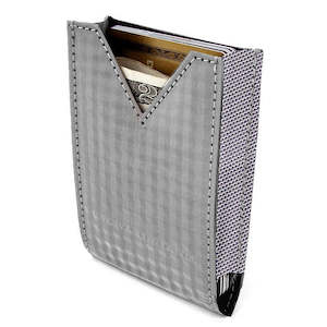 Stewart Stand 1: Checkered V-Pouch - Steel Wallet