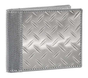 Stewart Stand 1: Diamond Plate - Steel Billfold Wallet