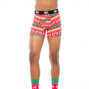 Sitm Underwear: Small Tacky Holiday Sweater - Men's Boxers - Sock It To Me
