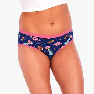 Sitm Underwear: Glazed Galaxy - XLarge Women's Hipster Knickers - Sock It To Me