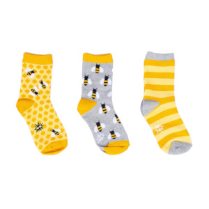 Sock It To Me 1: Bees Knees Kids Crew Socks Pack of 3 - Sock It To Me