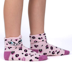Kids: Check Meowt - Kids Turn Cuff Socks - Sock It To Me