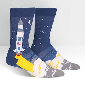 Sock It To Me 1: 321 Lift Off - Men's Crew Socks - Sock It To Me